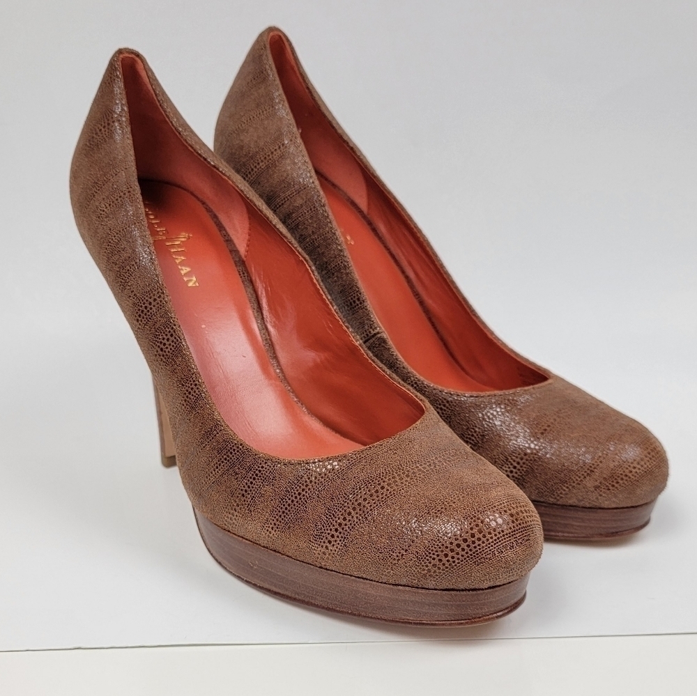 Cole Haan Mariela Leather Heels 10 - Picture 11 of 11